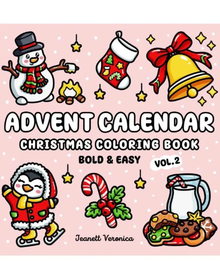 Advent Calendar Vol. 2, Cozy Coloring Book