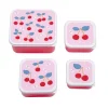 A Little Lovely Company Lunchbox Set, 4 Pieces - Cherry