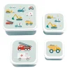 A Little Lovely Company Lunchbox Set, 4 Pieces - Vehicles