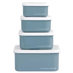 A Little Lovely Company Lunchbox Set, 4 Pieces - Vehicles