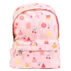 A Little Lovely Company Small Backpack – Pink with Ice Cream Cones
