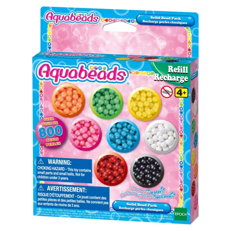 Aquabeads Refill Set with Solid Beads