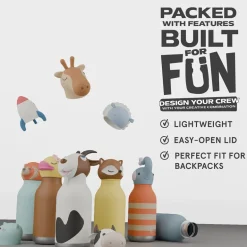 Asobu Bestie Animal Thermal Drink Bottle, 460 ml - Horse