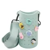 Asobu Sling Silicone Strap Bag for Water Bottle, Green