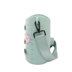 Asobu Sling Silicone Strap Bag for Water Bottle, Green