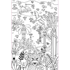 Auzou Coloring Book, Neon Designs