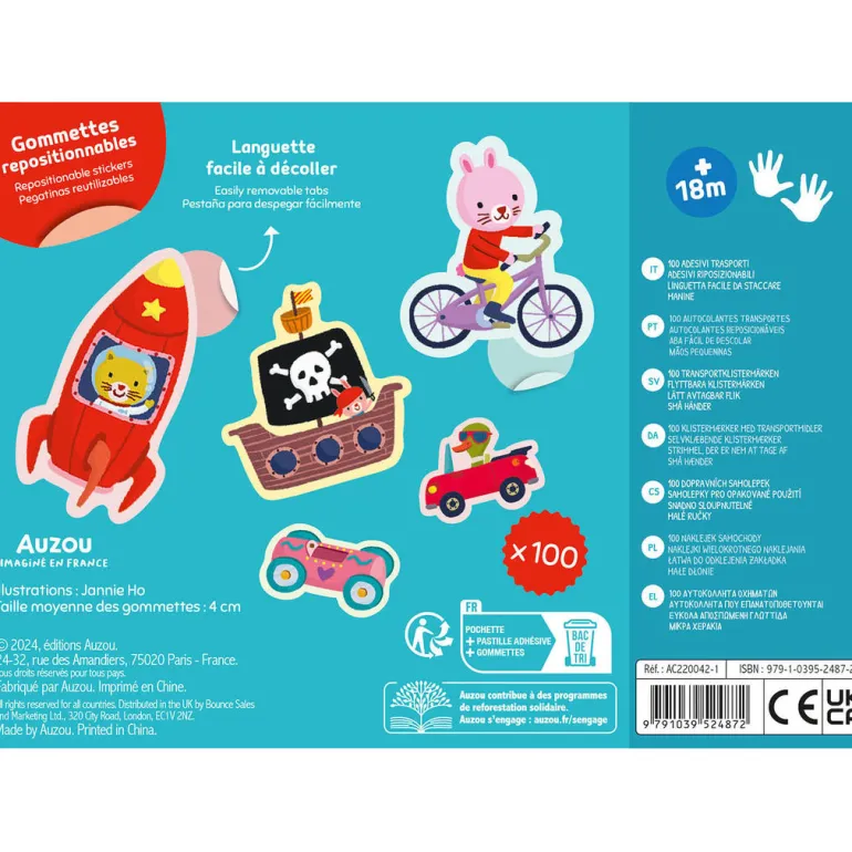 Auzou My First Stickers, Vehicles