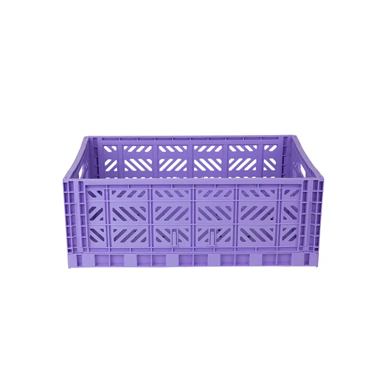 Aykasa Maxi Folding Crate in Taro Milk Tea