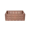 Aykasa Maxi Folding Crate, Warm Taupe