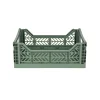 Aykasa Midi Foldable Crate, Almond Green