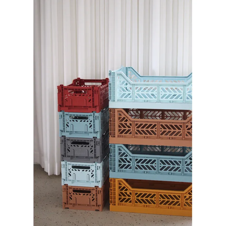 Aykasa Midi Foldable Crate, Almond Green