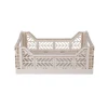 Aykasa Midi Foldable Crate, Coconut Milk