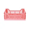 Aykasa Midi Foldable Crate, Strawberry Milk