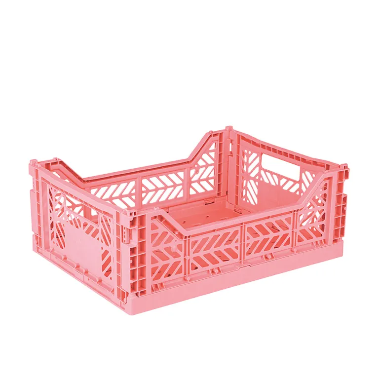 Aykasa Midi Foldable Crate, Strawberry Milk