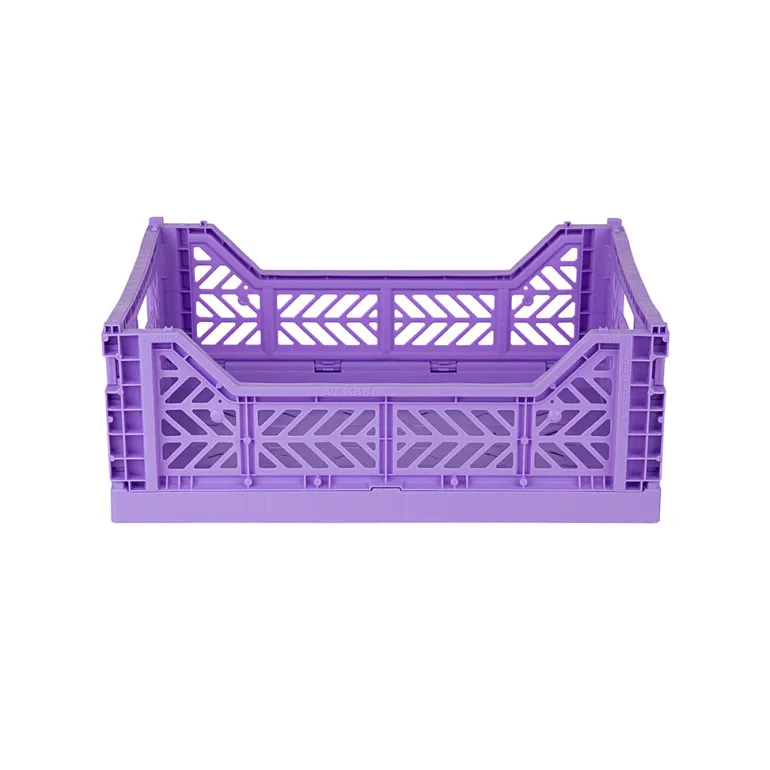 Aykasa Midi Foldable Crate, Taro Milk Tea