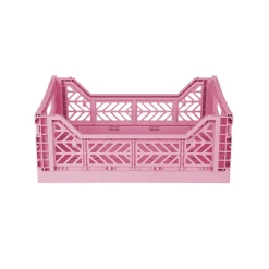 Aykasa Midi Folding Crate, Baby Pink