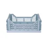 Aykasa Midi Folding Crate, Pale Blue