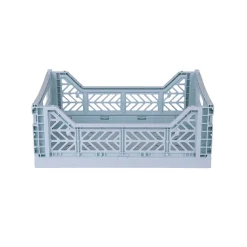 Aykasa Midi Folding Crate, Pale Blue