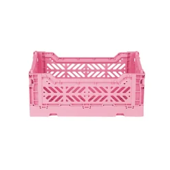 Aykasa Mini Folding Crate, Baby Pink