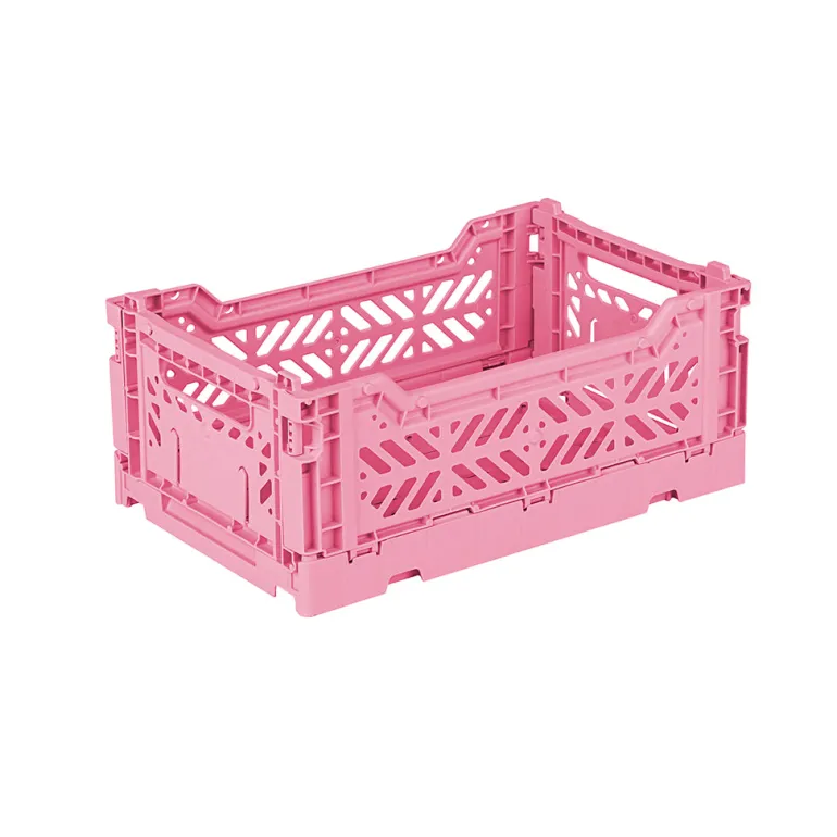 Aykasa Mini Folding Crate, Baby Pink