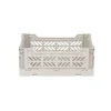 Aykasa Mini Folding Crate, Light Grey