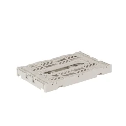 Aykasa Mini Folding Crate, Light Grey