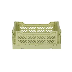 Aykasa Mini Folding Crate, Lime Cream