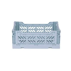 Aykasa Mini Folding Crate, Pale Blue
