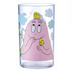 Barbapapa Transparent Drinking Glass, Natural