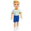 Barbie Chelsea drenge dukke, Blå short og t-shirt m. dinosaur