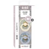 Bibs Liberty, 2-Pack Color, Natural Rubber Pacifiers, Size 2 - Eloise - Dusty Blue Mix