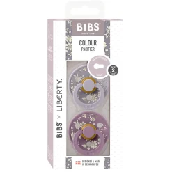Bibs Liberty, 2-pack Color, natural rubber pacifiers, size 2 – Capel – Fossil Grey Mix