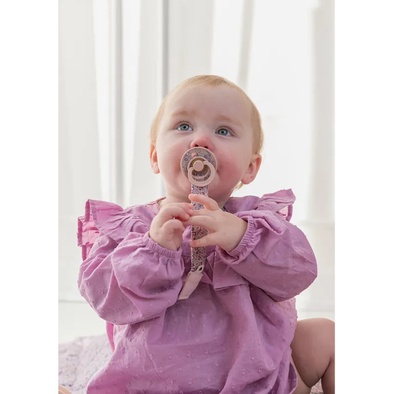 Bibs Liberty, 2-pack Color, natural rubber pacifiers, size 2 – Capel – Fossil Grey Mix
