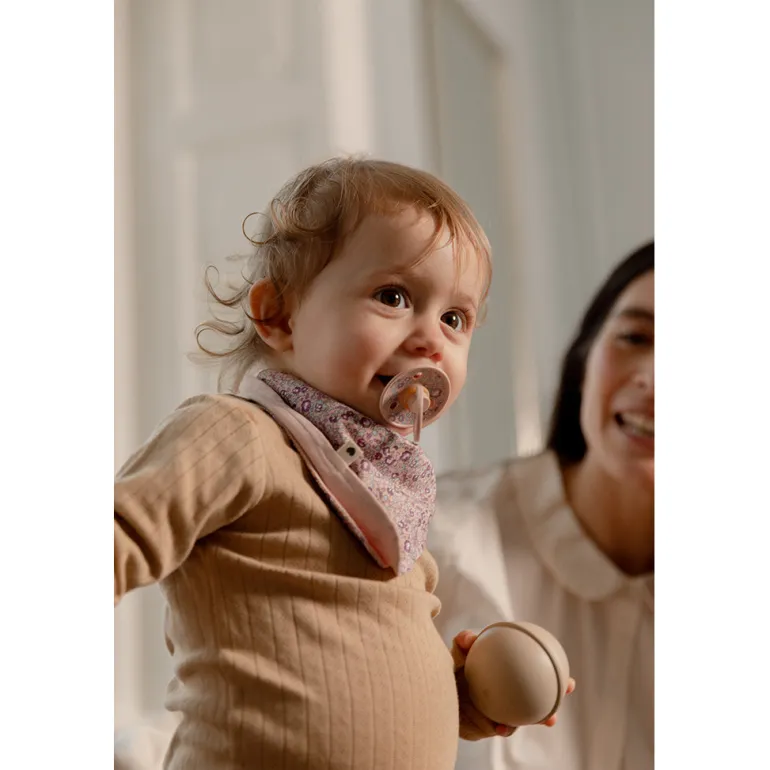 Bibs Liberty, 2-pack Color, natural rubber pacifiers, size 2 – Capel – Fossil Grey Mix