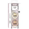 Bibs Liberty, 2-Pack Colour, Natural Rubber Pacifiers, Size 2 - Eloise - Blush Mix