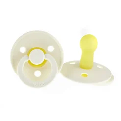 Bibs Natural Rubber Pacifier, Size 2 - Ivory