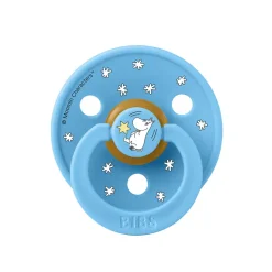 Bibs Natural Rubber Pacifier, 2-Pack, Size 2 - Moomin, Good Night - Breeze Mix