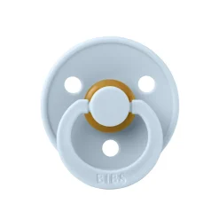 Bibs Natural Rubber Soother, Size 2 – Baby Blue