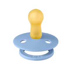 Bibs Pacifier in Natural Rubber, Size 2 – Sky Blue