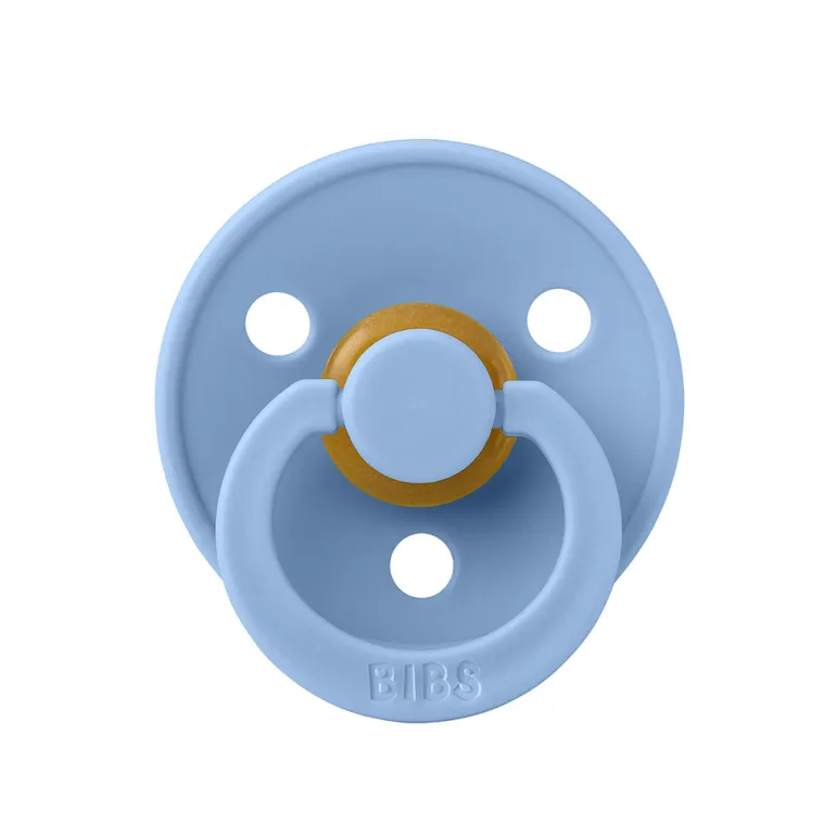 Bibs Pacifier in Natural Rubber, Size 2 – Sky Blue