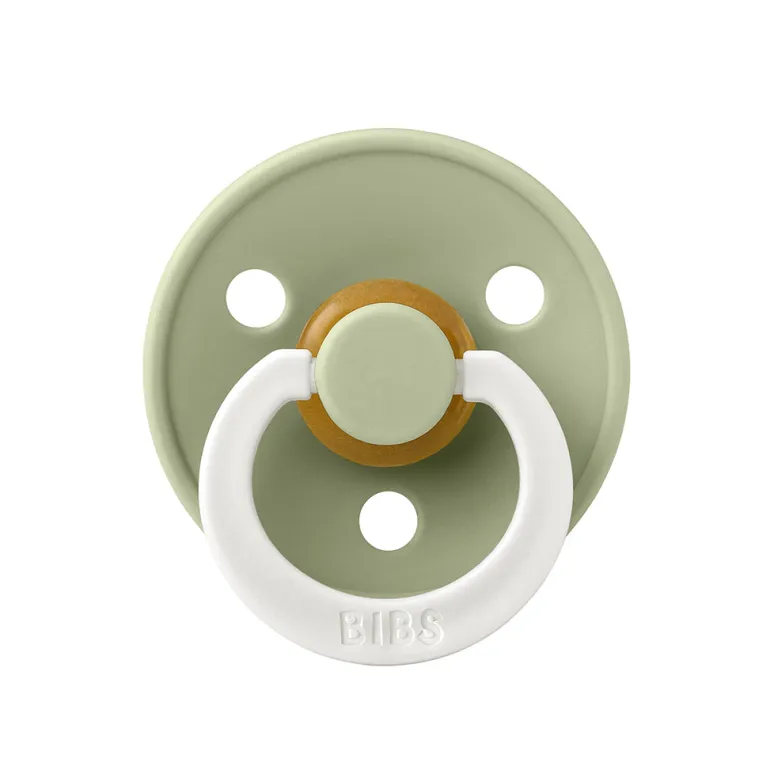 Bibs Pacifier in Natural Rubber, Size 2 – Sage GLOW