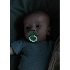 Bibs Pacifier in Natural Rubber, Size 2 – Sage GLOW