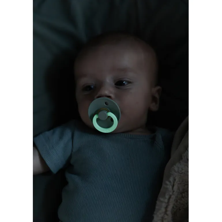 Bibs Pacifier in Natural Rubber, Size 2 – Sage GLOW