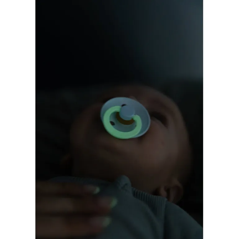 Bibs Pacifier in Natural Rubber, Size 2 – Sage GLOW