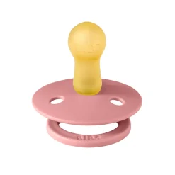 Bibs Pacifier in Natural Rubber, Size 2 – Dusty Pink
