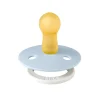 Bibs Pacifier, Natural Rubber, Size 2 – Baby Blue GLOW