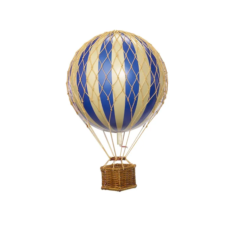 Blue Hot Air Balloon - 8.5 cm