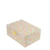 Bon Dep Jewelry Box with Liberty Print, Square - Swirling Petals Pink