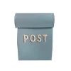 Bruka Design Mailbox, Micro - Light Blue with White Text