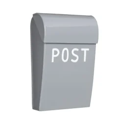 Bruka Design Mailbox, Mini - Light Gray